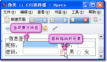 图4-20 :focus的应用 图4-20